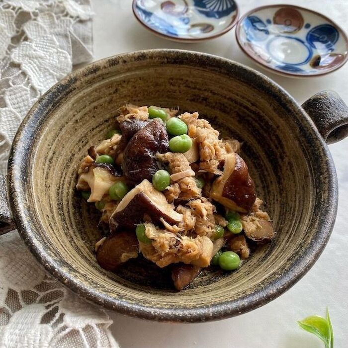 あると便利!しいたけとツナの甘辛煮