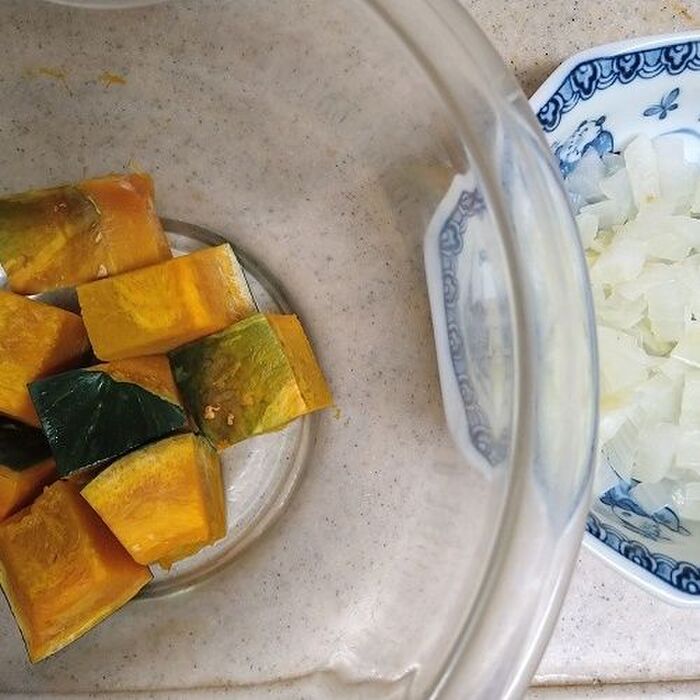 カボチャと玉ねぎ