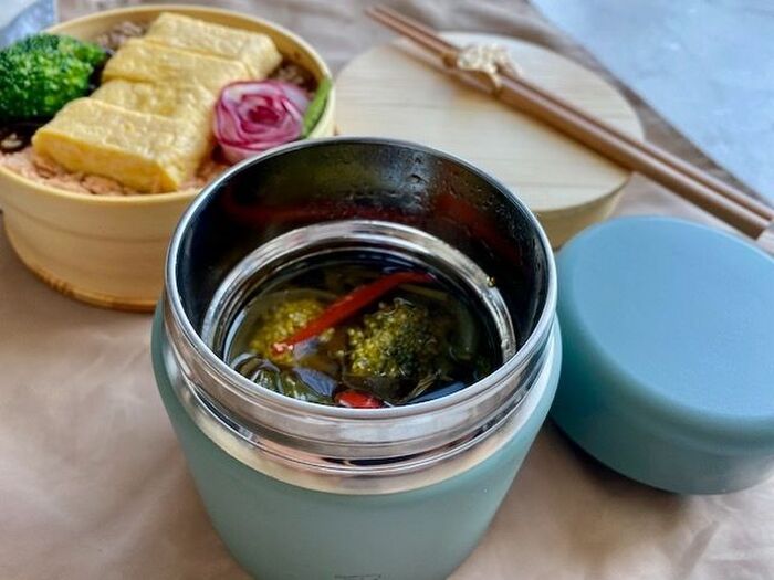 スープジャーを使った夫弁当