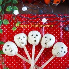 【ハロウィンレシピ】レンジで2分♪食パンでガイコツ肉まん