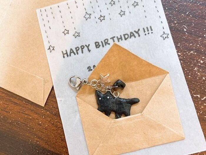 ★小さなものを小さな封筒でラッピングしました★