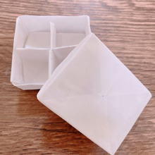 ★折り紙3枚で作れる仕切り付きボックス①★