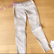 ユニクロボトムスの裾をリメイク☆