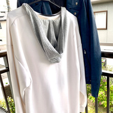 超簡単!GUのトレーナーにフードをつけてパーカーに♪