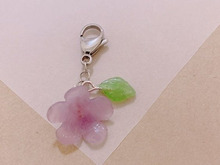 ★透明粘土でお花のマスクチャームを作りました★