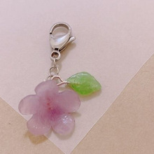 ★透明粘土でお花のマスクチャームを作りました★