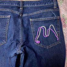 自分のデニムがわかるように目印