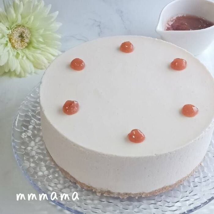 基本のレアチーズケーキ♡AIが考えた最強食べ合わせ?!