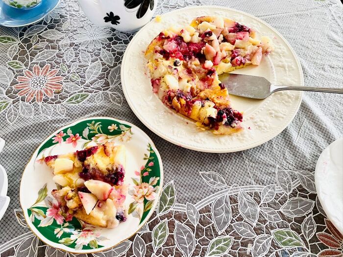 フライパン1つで!甘くないりんごを美味しいケーキに