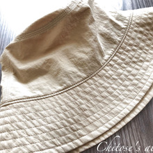 ユニクロで買ったシンプル帽子を使い易くアレンジ♪