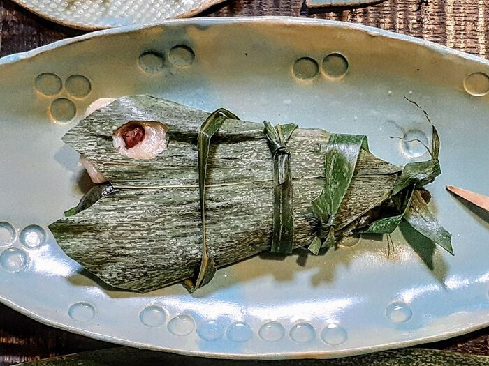 「たい焼き」ならぬ「たい蒸し」…笹だんご!2種類の味を楽しめます!
