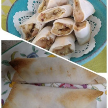 リンゴとさつまいものスィート春巻き