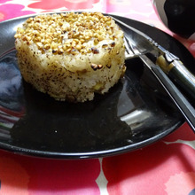 #OnigiriAction 栗ご飯のギャレット蕎麦の実風味。。。おでん添え