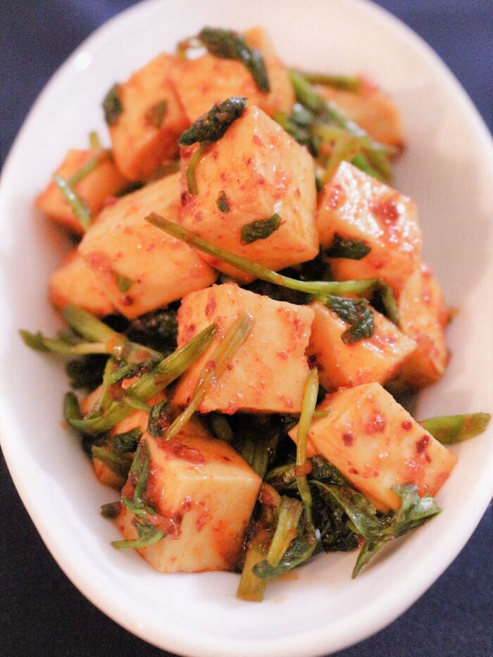 さつまいもキムチ2022年(고구마김치)。