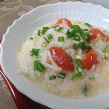 ミニトマト・エノキダケ・卵の簡単朝食
