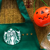 【ダイソー】スタバエプロン出来ちゃった♪ハロウィン