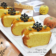 ハロウィンに!かぼちゃ尽くしのパンプキンシフォンケーキ