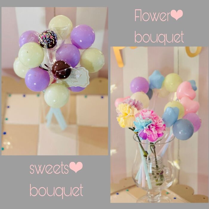 + アレンジ♪ 〜お菓子やフラワーetc、ミックスブーケにも〜