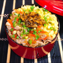 忙しい朝も5分で完成♪モリモリ二色焼肉どーーん弁当