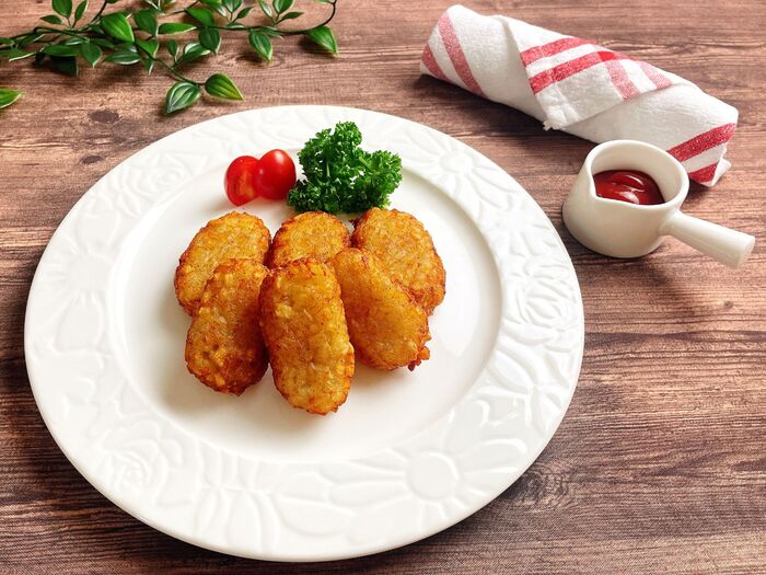 【ハッシュドポテト】便利な野菜だし使用!