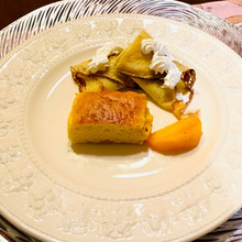 熟れた柿でパウンドケーキ。次の日食べてもフワフワ〜