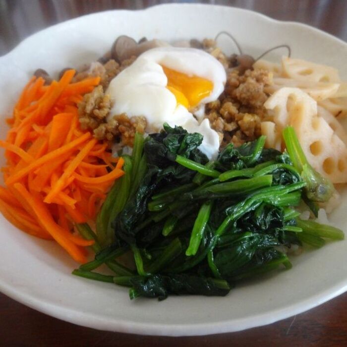 わくわくするカレービビンバ丼