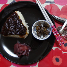 #OnigiriAction 唐辛子みそおにぎり と 浅利&新生姜のbordeaux風味