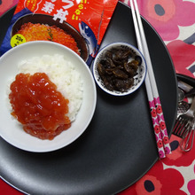 分子調理(モルキュラー・クッキング) ほぼ イクラ からのイクラ丼