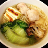 あったまる~♪鶏肉と野菜たっぷりにゅうめん
