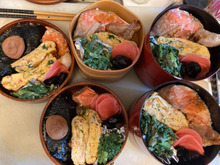 海苔段々のお弁当♪