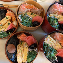 海苔段々のお弁当♪