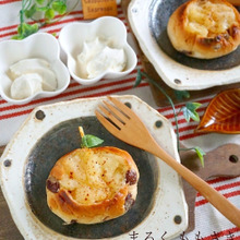 レンジで簡単りんごジャム&市販のパンで可愛いりんごパン♪