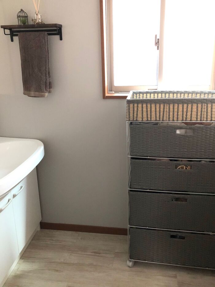 洗面所のセルフリフォーム☆床貼り編