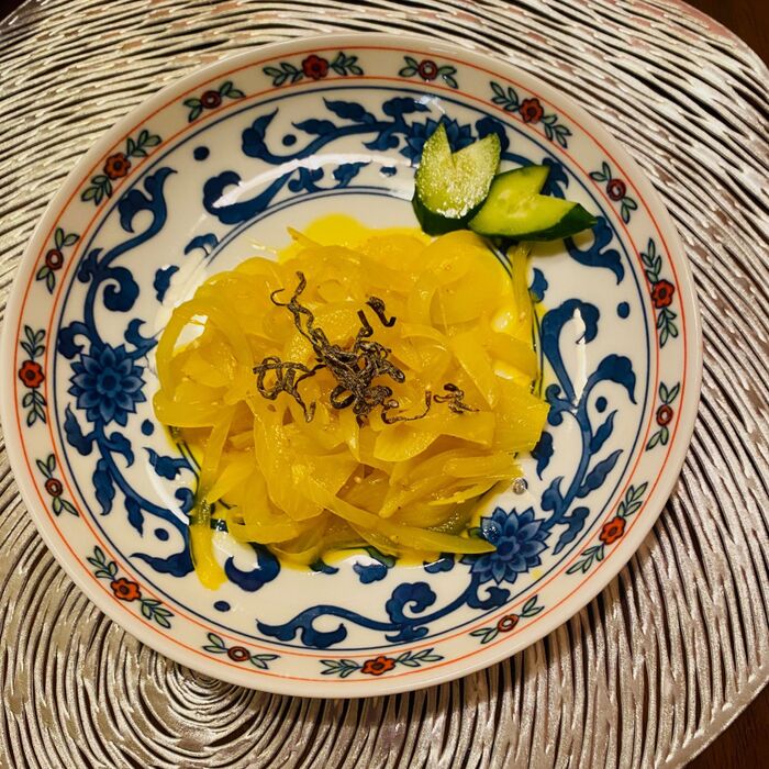 玉ねぎの辛子和え