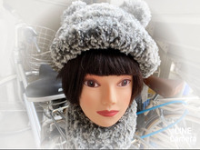 100均のモコモコ毛糸で