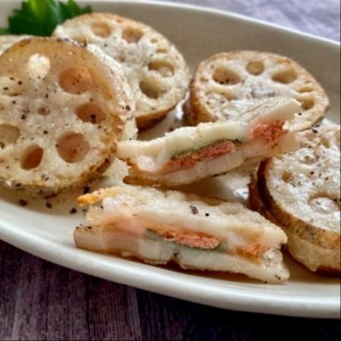 明太もちれんこんのソテー