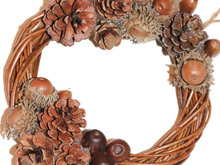 クリスマスリースは200円で作る