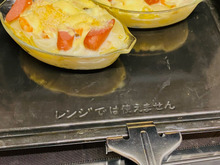 一晩寝かせたシチューで作るグラタンは絶品ですよ!