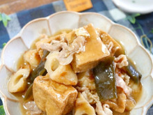 煮込みは5分♪厚揚げとちくわのとろみ餡~おでん風煮込み