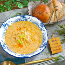 担々麺風♪もやしと豚ひき肉のピリ辛スープ