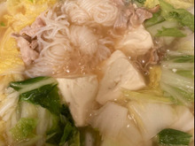 お鍋は最小の組み合わせで…豚バラ鍋♪