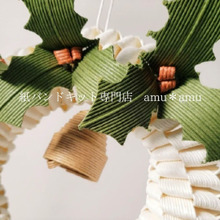 紙バンドキットで2時間で作れる!クリスマスリース
