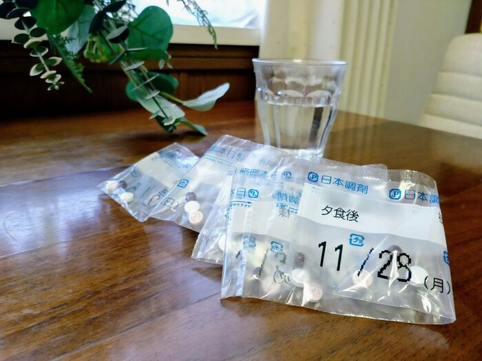 日付け順でスルッと出せる!シート状の処方薬収納
