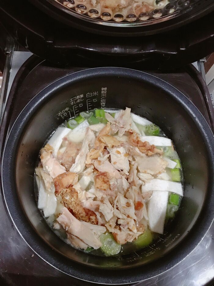 炊飯器でピラフを作る