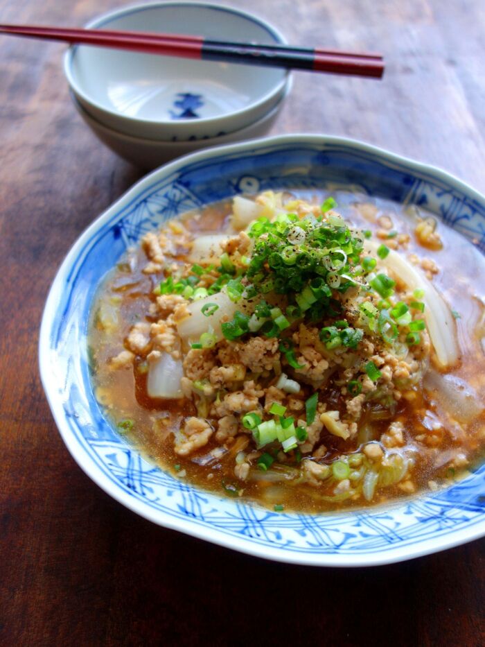 白菜たっぷりの麻婆春雨【#フライパンひとつ #温活レシピ】