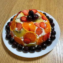 フルーツたっぷり!簡単にできるズコットケーキ