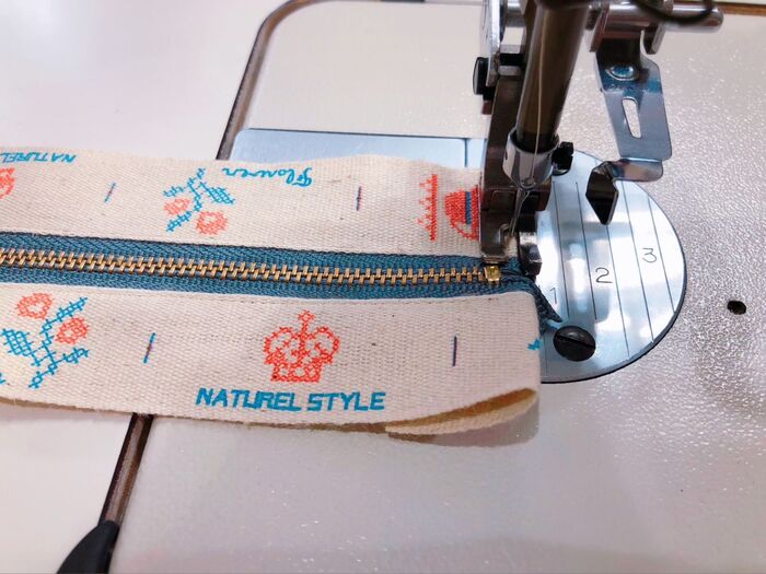 端を折りミシン♡