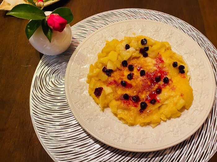 フライパンで作る今が旬!バター香るりんごケーキ