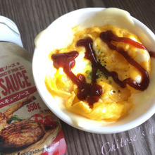 火を使わずに簡単♪バーベキューオムライス