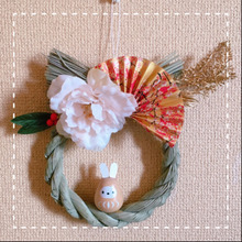 400円で作る♡かわいいウサギのしめ縄飾り